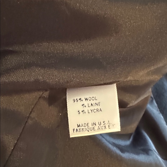 Theory Black Double-Breasted Blazer with Silver Buttons 95% wool - Picture 6 of 6